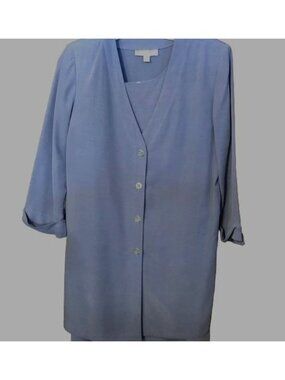 Dress Barn 2 two piece dress jacket suit size 8 dress is sleeveless jacket READ
